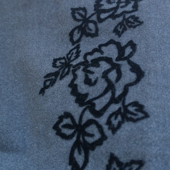 vintage gymboree fancy winter dress with velvet floral details 3T toddler girls - Picture 2 of 9